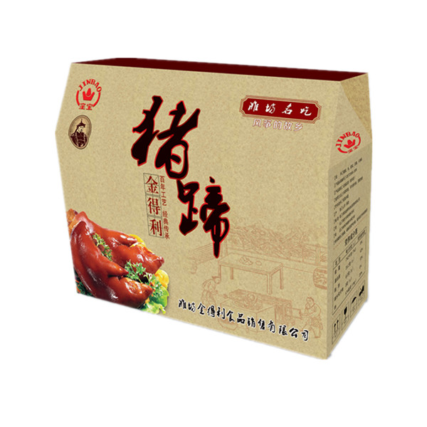 棕色紙箱豬蹄產(chǎn)品效果圖